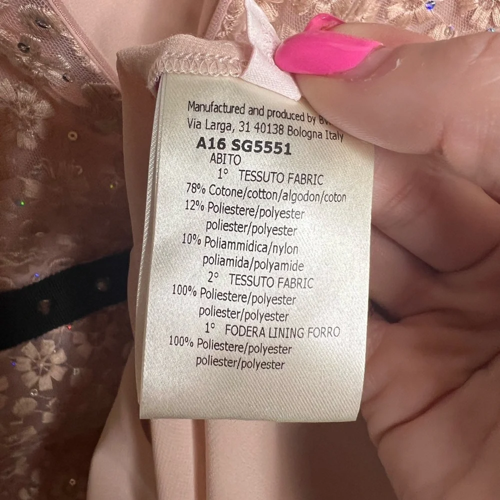 Authentic Giamba Paris pink floral embroidered dress - Picture 8 of 16